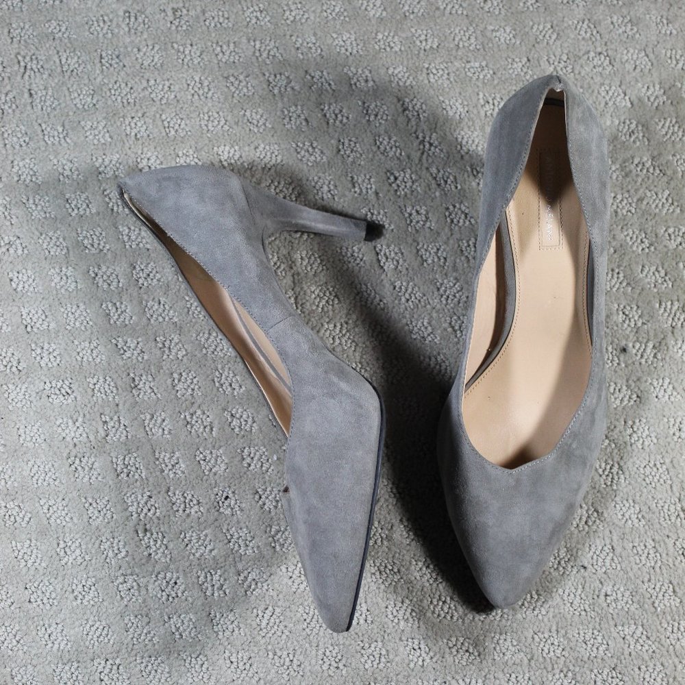 Antonio Melani Size 10M Grey Suede Heels